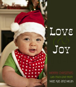 Merry Christmas from Matt, Kat & Micah
